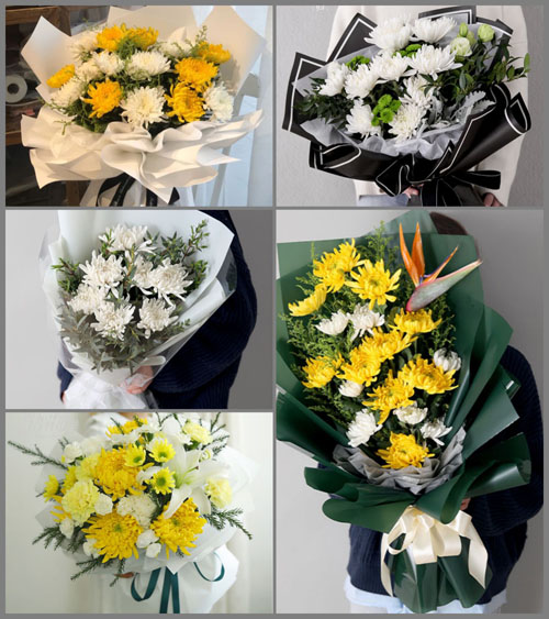 山东青岛莱西市马连庄镇白事花束代送